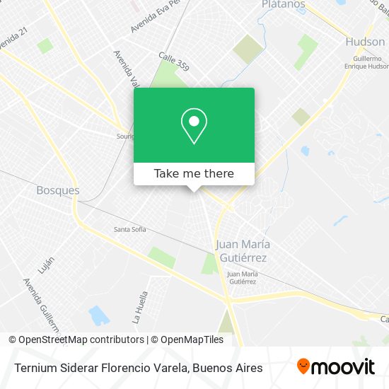 Ternium Siderar Florencio Varela map