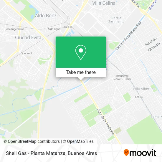 Shell Gas - Planta Matanza map