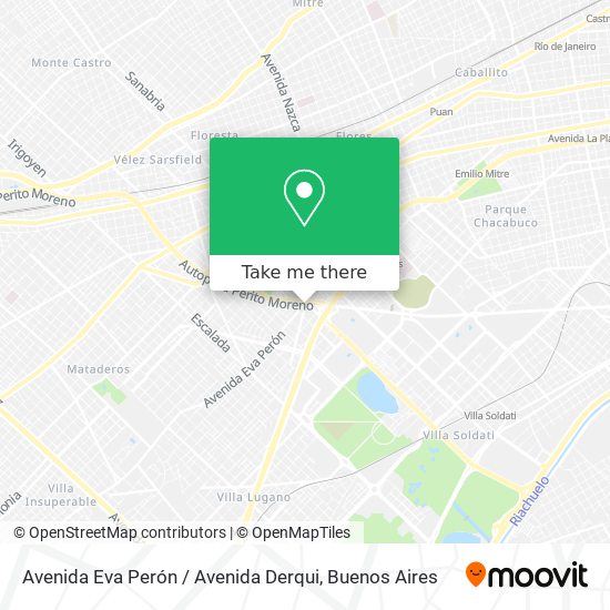 Avenida Eva Perón / Avenida Derqui map
