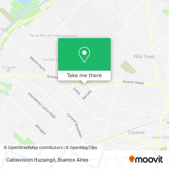 Cablevision Ituzaingó map