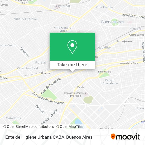 Ente de Higiene Urbana CABA map