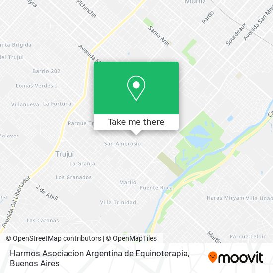 Mapa de Harmos Asociacion Argentina de Equinoterapia