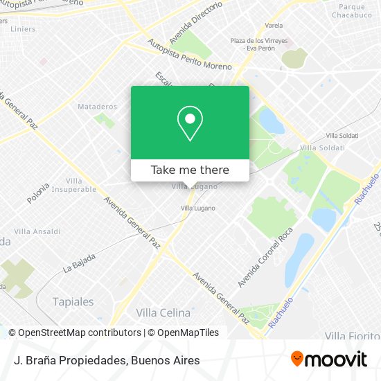 J. Braña Propiedades map