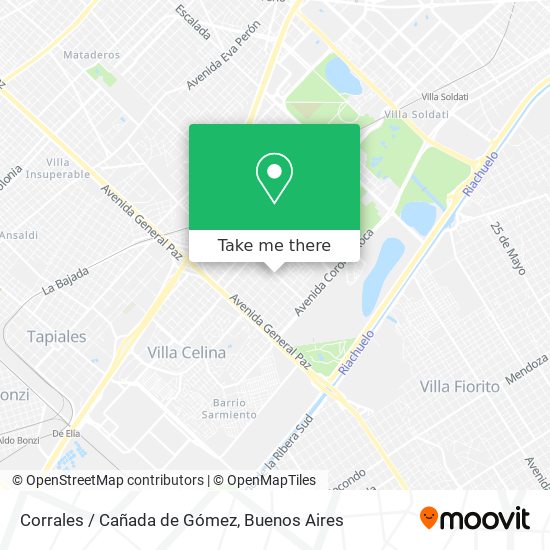 Mapa de Corrales / Cañada de Gómez
