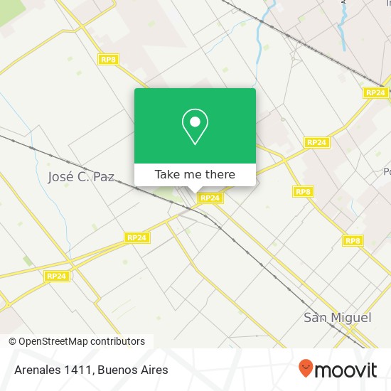 Arenales 1411 map