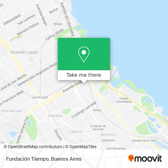 Fundación Tiempo map