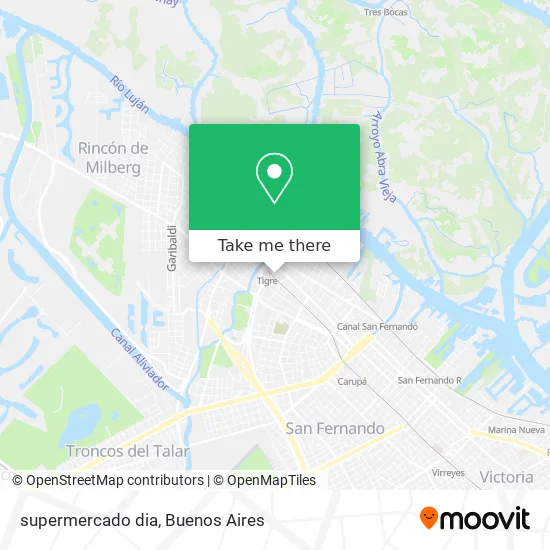 supermercado dia map