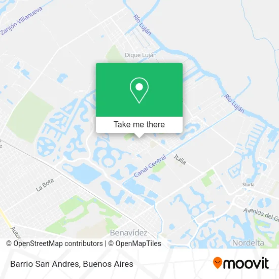 Mapa de Barrio San Andres