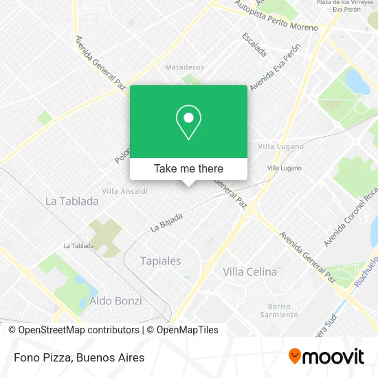 Mapa de Fono Pizza