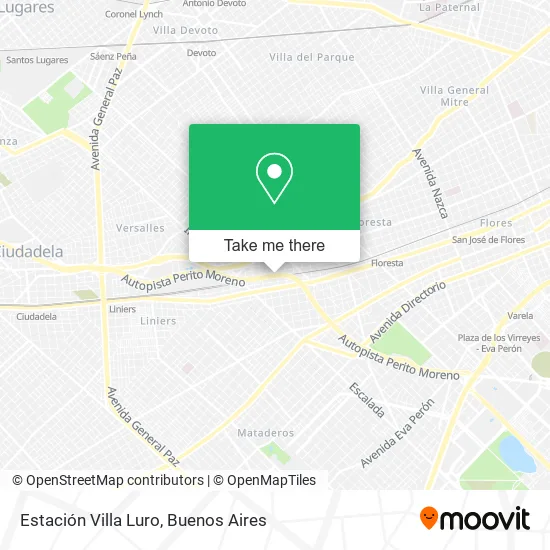 Mapa de Estación Villa Luro