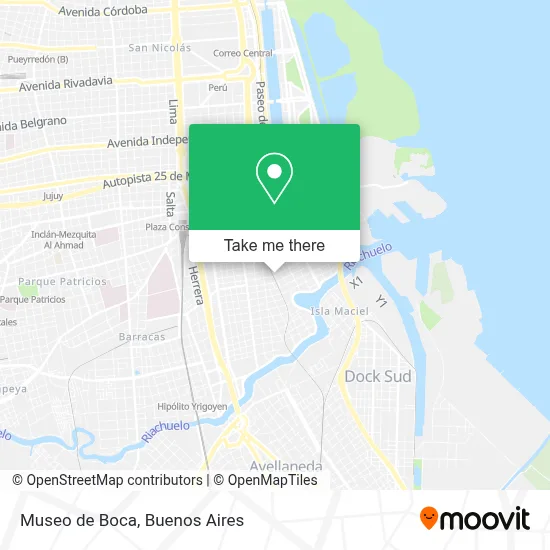 Museo de Boca map