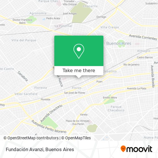 Fundación Avanzi map