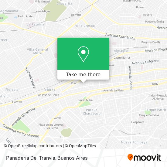 Mapa de Panaderia Del Tranvia