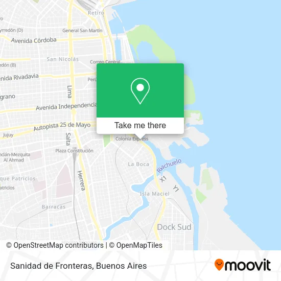 Mapa de Sanidad de Fronteras