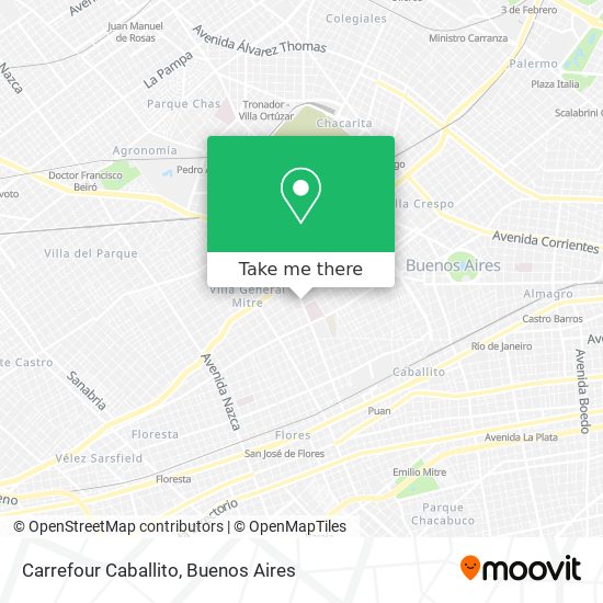 Carrefour Caballito map