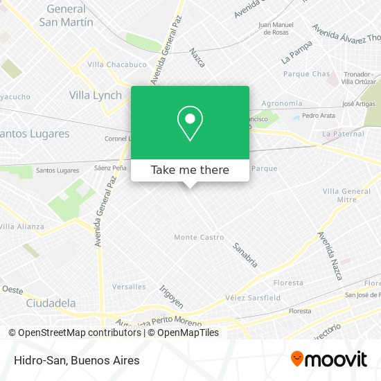 Mapa de Hidro-San