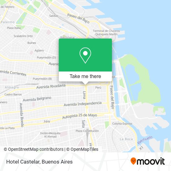 Hotel Castelar map