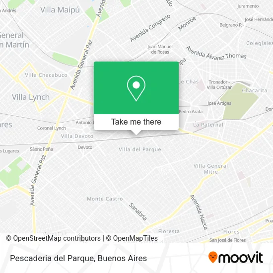 Mapa de Pescaderia del Parque