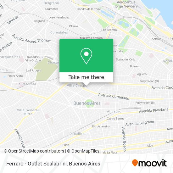 Ferraro - Outlet Scalabrini map