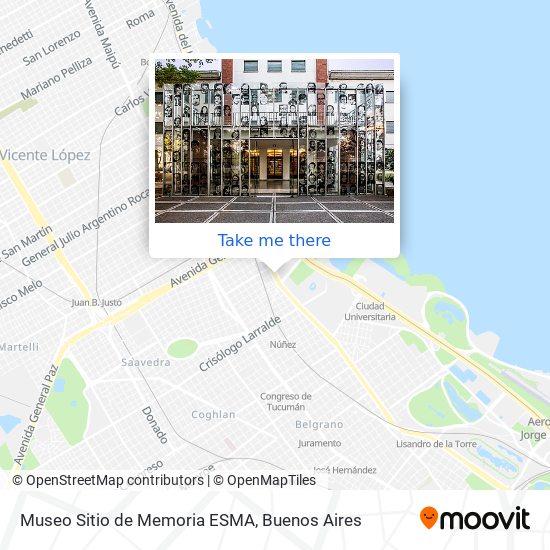Museo Sitio de Memoria ESMA map