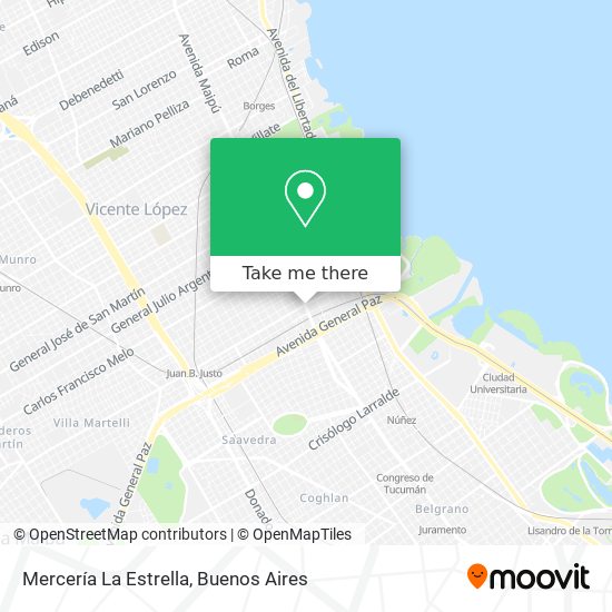 Mapa de Mercería La Estrella