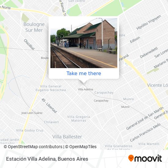 Estación Villa Adelina map
