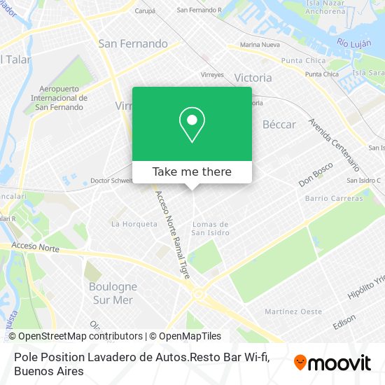 Pole Position Lavadero de Autos.Resto Bar Wi-fi map