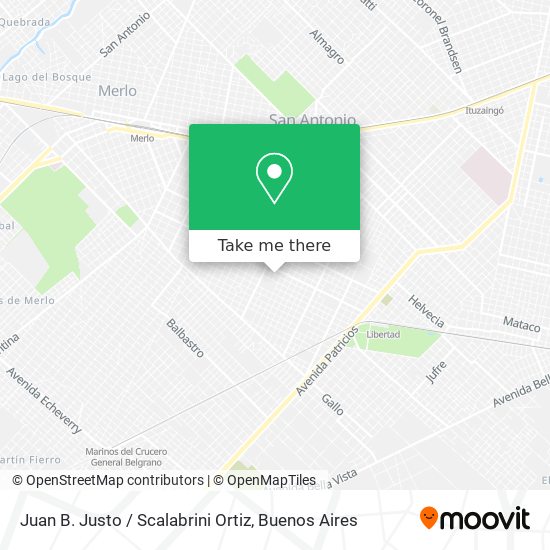 Juan B. Justo / Scalabrini Ortiz map