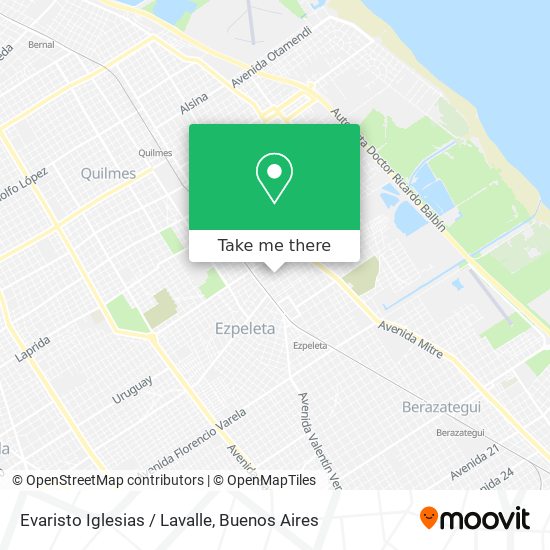 Mapa de Evaristo Iglesias / Lavalle