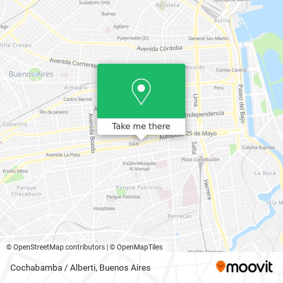 Mapa de Cochabamba / Alberti