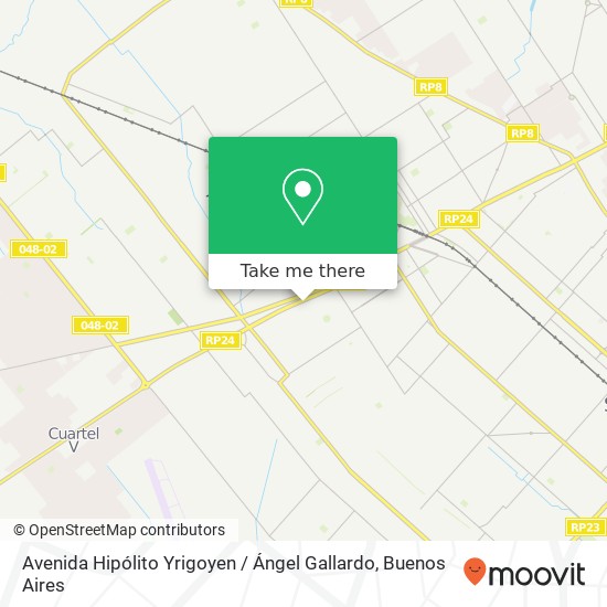 Mapa de Avenida Hipólito Yrigoyen / Ángel Gallardo