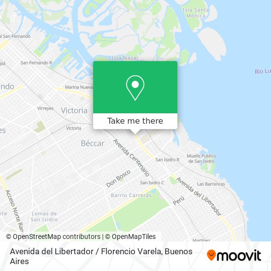 Avenida del Libertador / Florencio Varela map