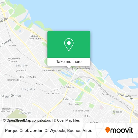 Mapa de Parque Cnel. Jordan C. Wysocki