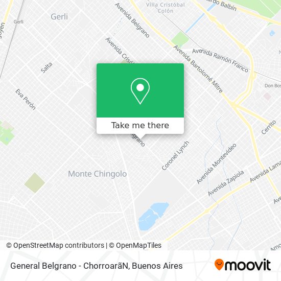 General Belgrano - Chorroarã­N map