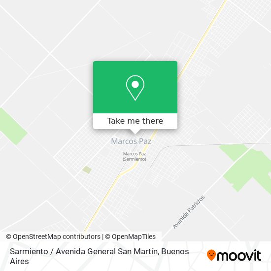 Sarmiento / Avenida General San Martín map