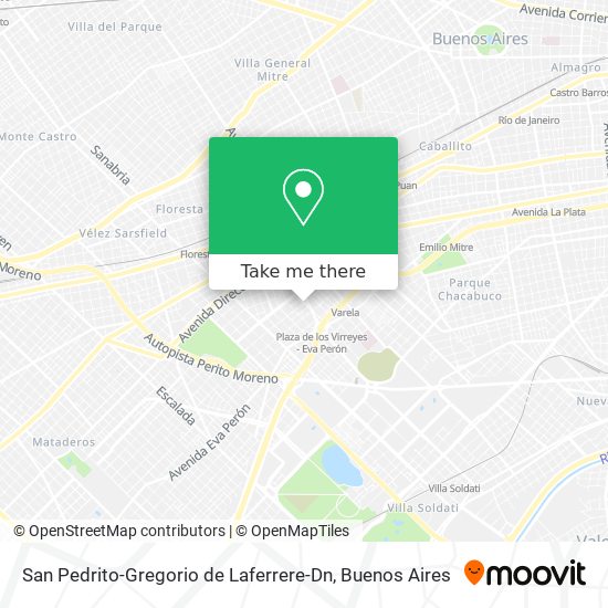 San Pedrito-Gregorio de Laferrere-Dn map