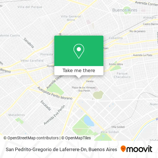Mapa de San Pedrito-Gregorio de Laferrere-Dn