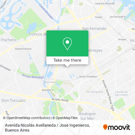 Avenida Nicolás Avellaneda / José Ingenieros map
