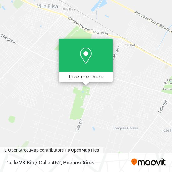 Calle 28 Bis / Calle 462 map
