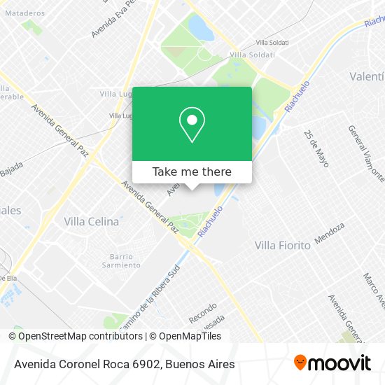 Avenida Coronel Roca 6902 map