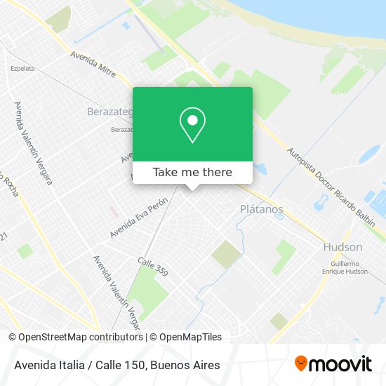 Avenida Italia / Calle 150 map