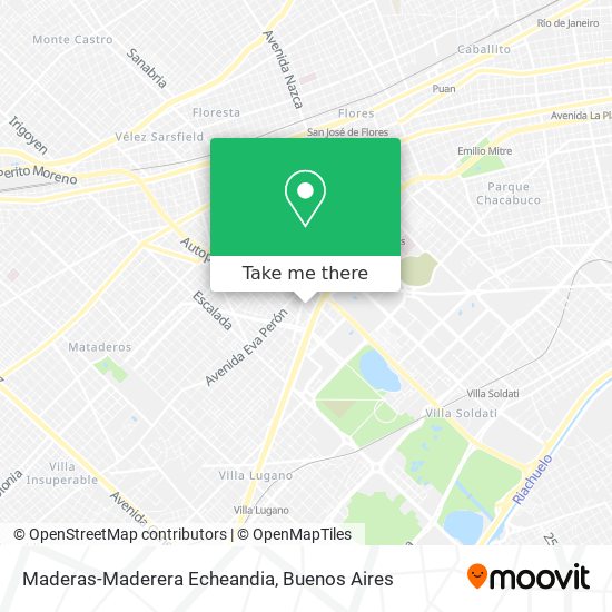 Maderas-Maderera Echeandia map
