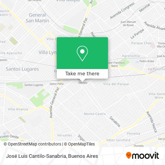 Mapa de José Luis Cantilo-Sanabria