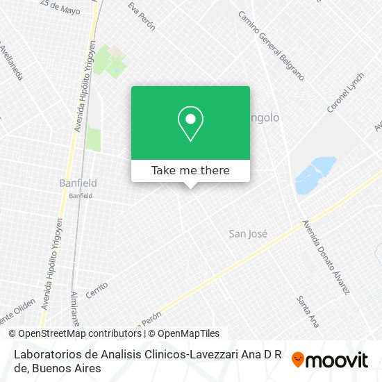 Laboratorios de Analisis Clinicos-Lavezzari Ana D R de map
