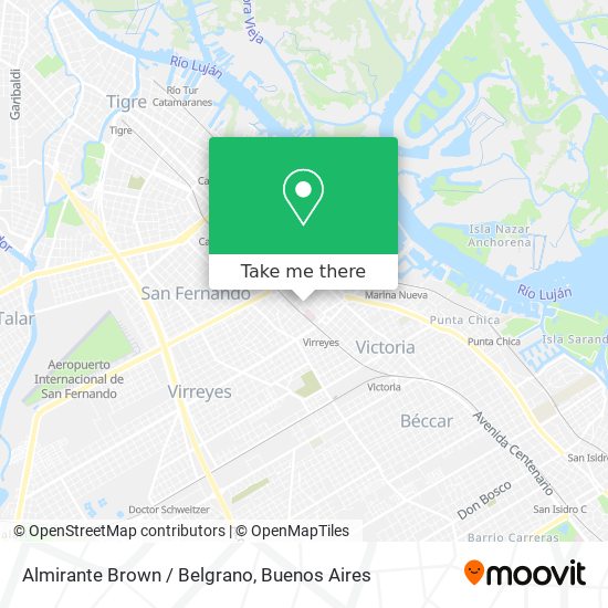 Almirante Brown / Belgrano map