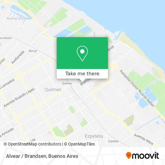 Alvear / Brandsen map
