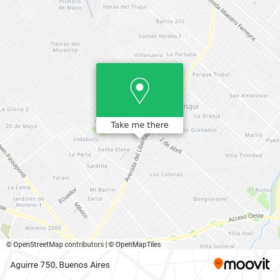 Aguirre 750 map