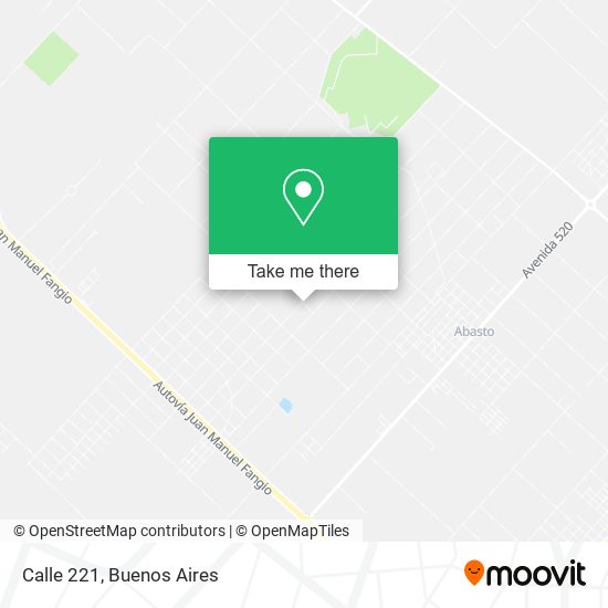 Calle 221 map