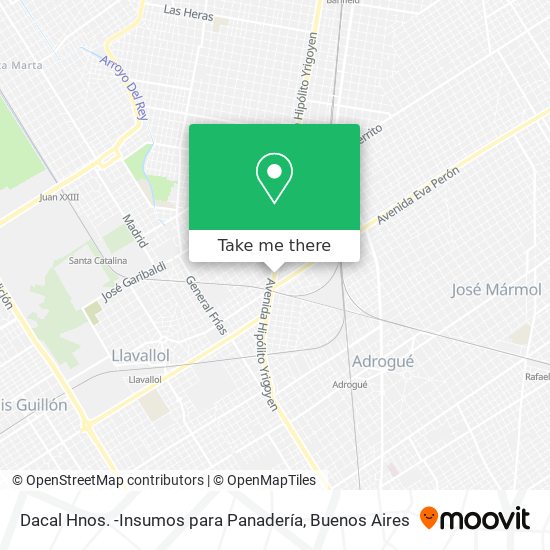 Dacal Hnos. -Insumos para Panadería map
