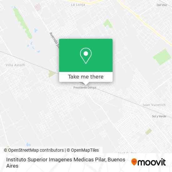 Instituto Superior Imagenes Medicas Pilar map